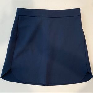navy mini skirt